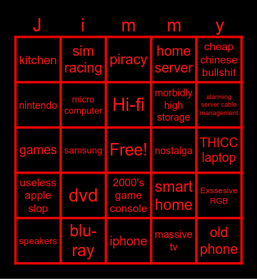 tech bingo Card