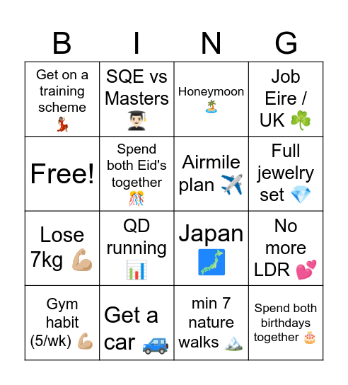 H&M 2025 Bingo Card