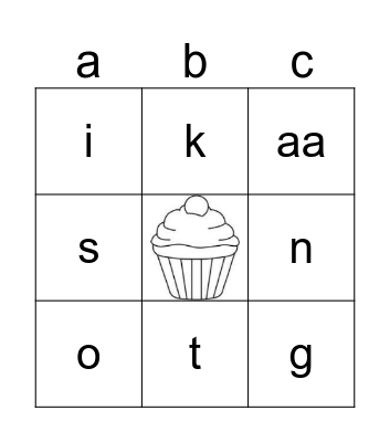 Hanna's letter-party Bingo Card