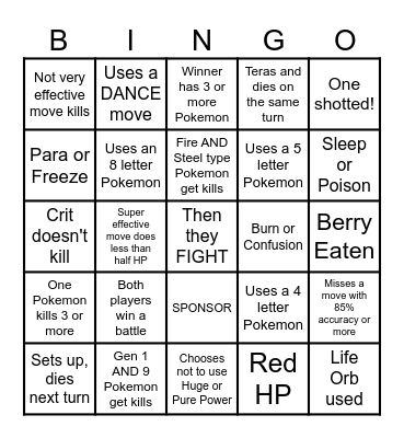 Then we react bingo Names Only Bingo Card