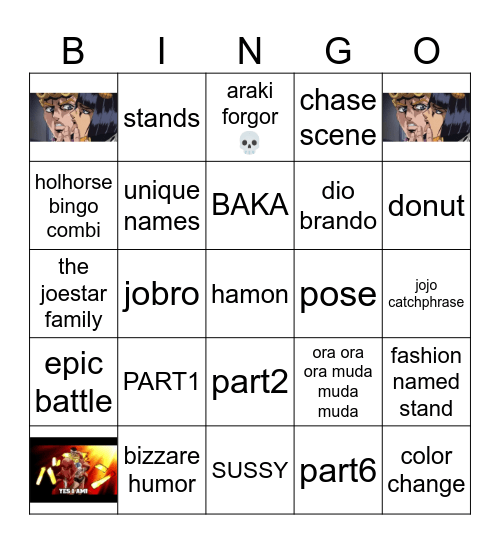 OINGO BINGO Card