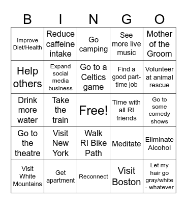 2025 Bingo Card Bingo Card