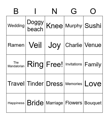 Perfect Matcha Bingo Card