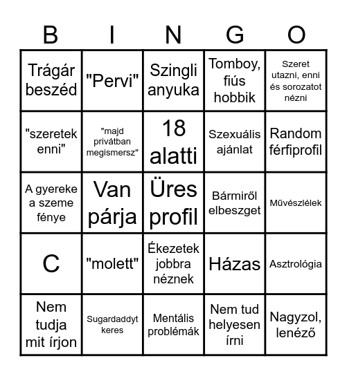 Likner bingo Card