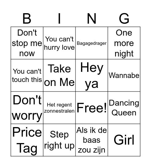 Discobingo Card