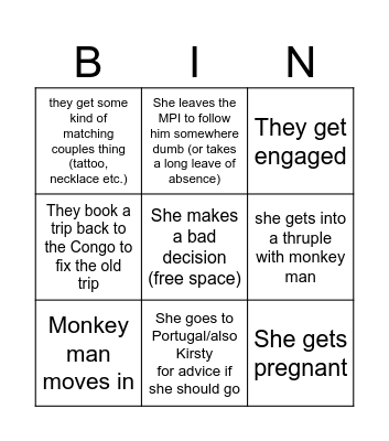 Marie is Dumb Bingo Card
