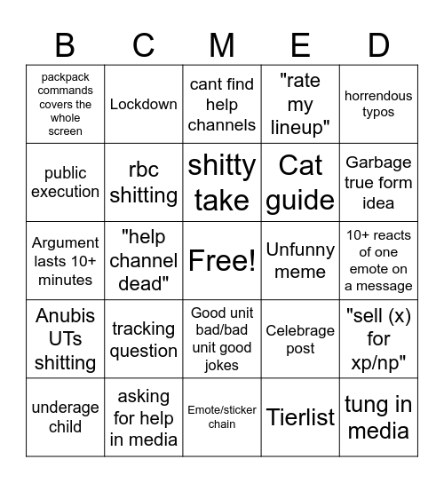 #bc-media-and-discussion bingo Card