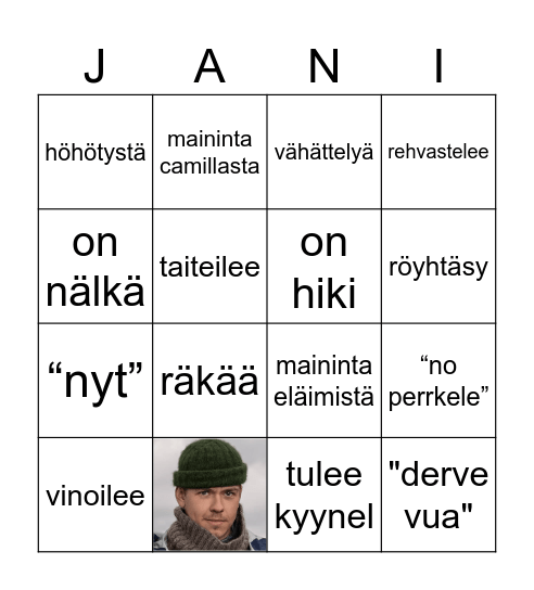 Jani-BINGO Card