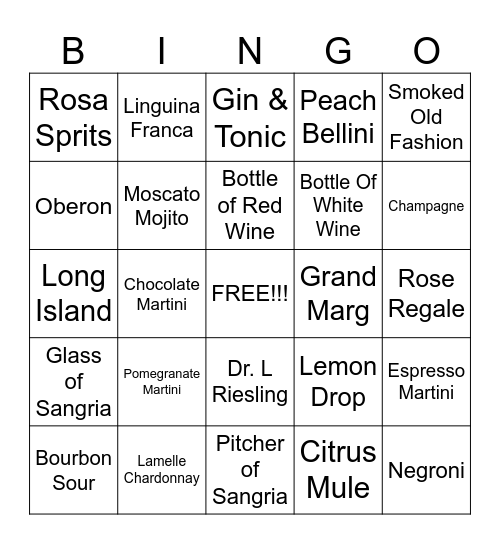 SERVER BINGO Card