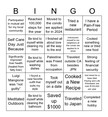 … I 5202 nI Bingo Card