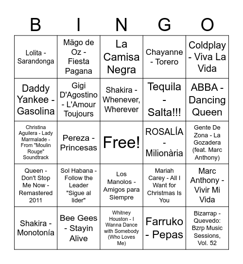BINGO REYES MAGOS Bingo Card