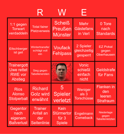 Trainer Bingo Card