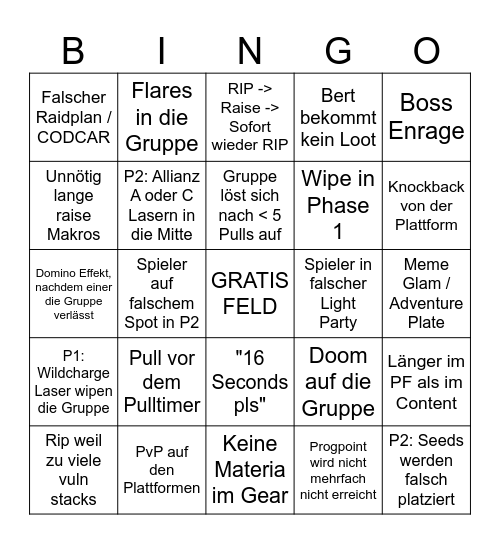 Brots PF Bingo Card