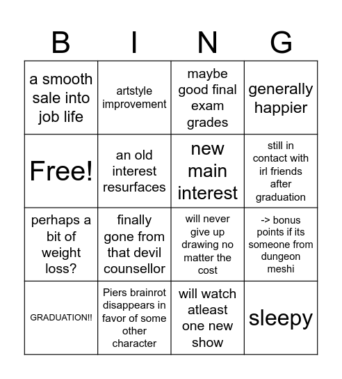 Atlas 2025 Bingo Card