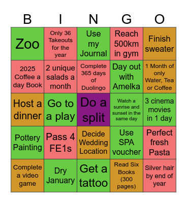 2025 BINGO Card