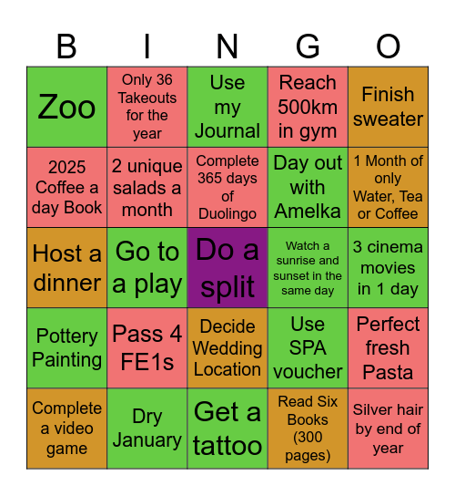 2025 BINGO Card