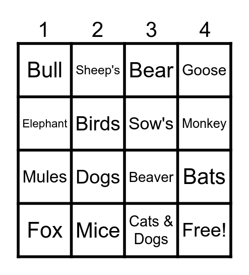 Bingo Trivia Bingo Card