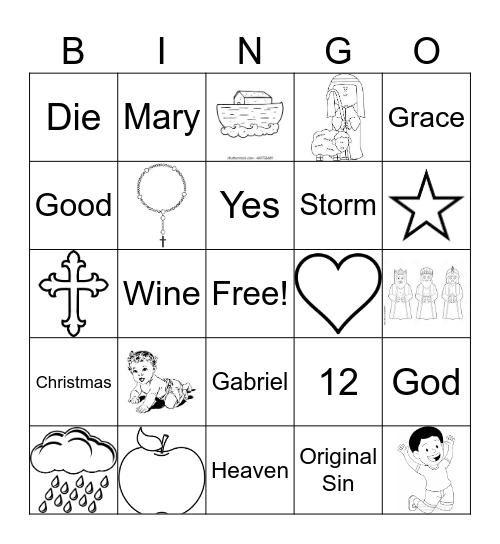 First Grade January Bingo Card