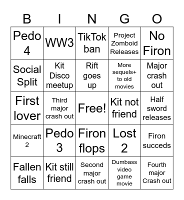 2025 BINGOOO Bingo Card