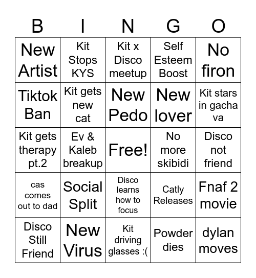 2025 Bingo Card