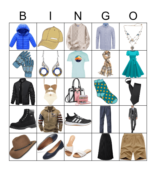 La Ropa Bingo Card
