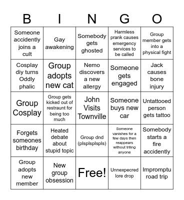 2025 Bingo Card