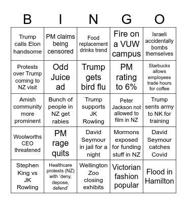 Local 2025 bingo Card