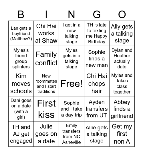 Personal 2025 Bingo Card