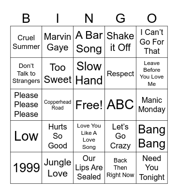 ——Cover-All——- Bingo Card