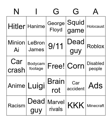Ig reels Bingo Card