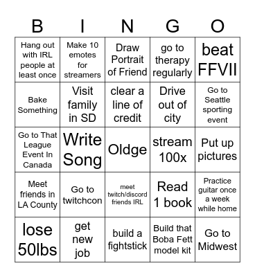 2025 MYNOCK BINGO Card