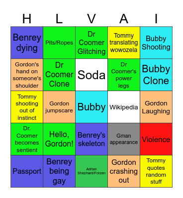 HLVRAI Bingo Card