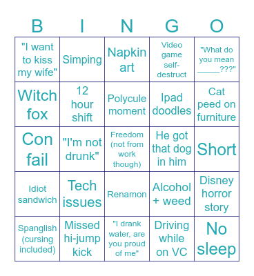 2025 Color Bingo Card