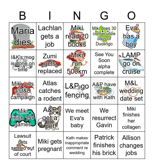 2025 LAMP Bingo Card