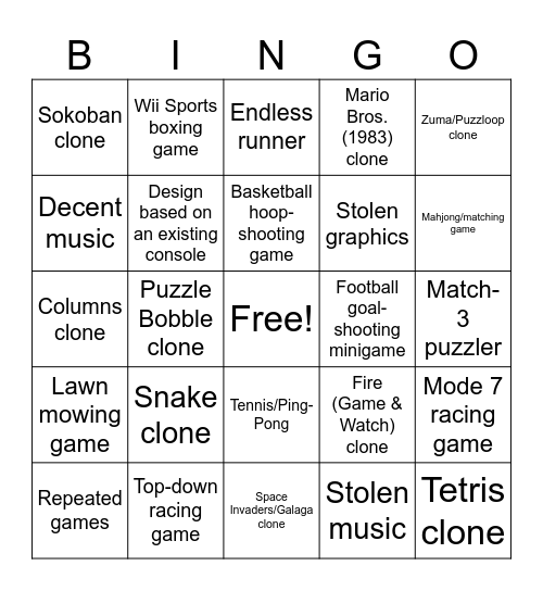 Plug-N'-PMy Custom Bingo Cardlay Bingo Card