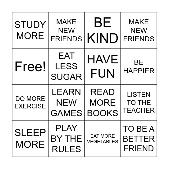 BINGO Card