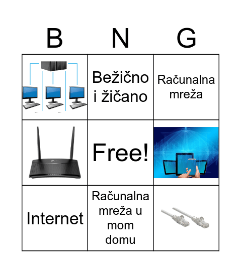 Računalne mreže Bingo Card