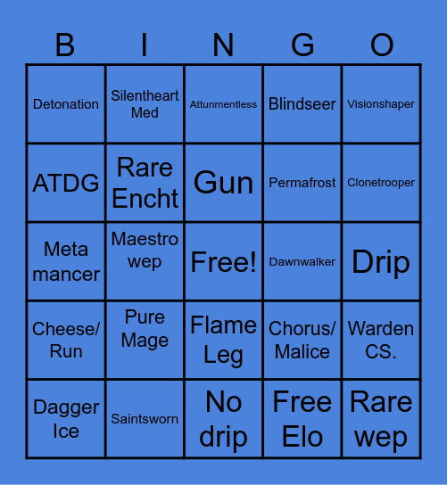 Deepwoken Chime Bingo Card