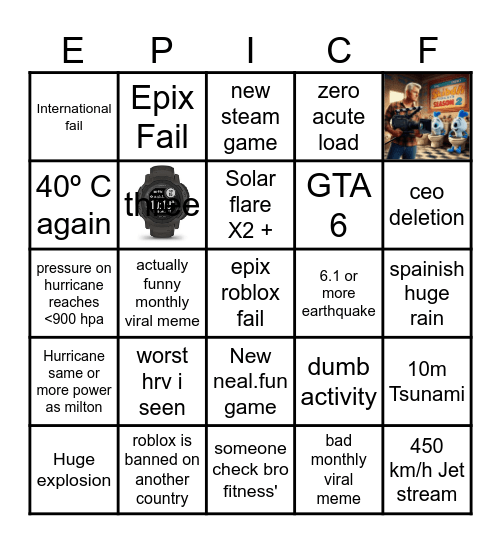 2025 bingo Card