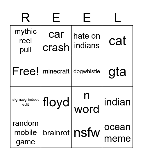 IG bingo Card