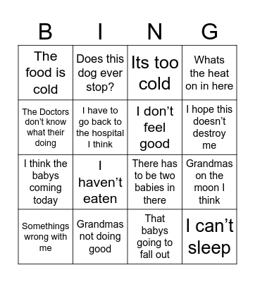 DINGO Bingo Card