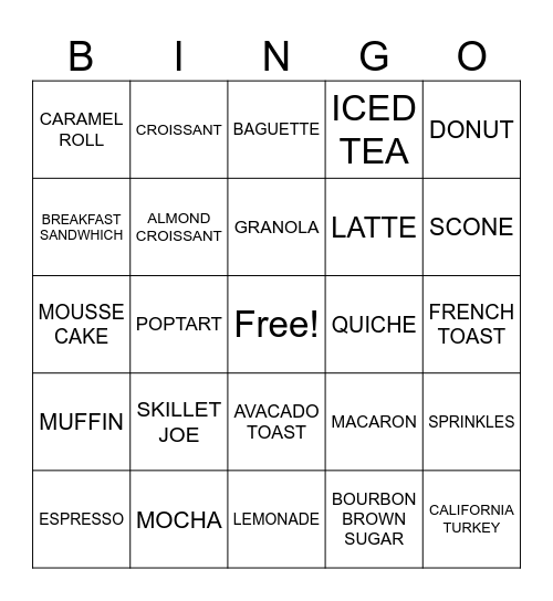 EDELWEISS BINGO Card