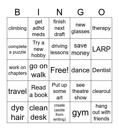 Alice's Fiasco Bingo 2025 Bingo Card