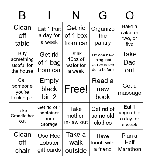 2025 Bingo Card