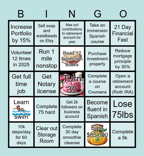 2025 Bingo Card