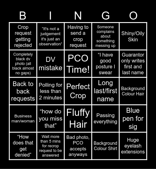 QA Easy Bingo! Bingo Card