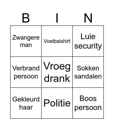 Marjolijn Bingo Card