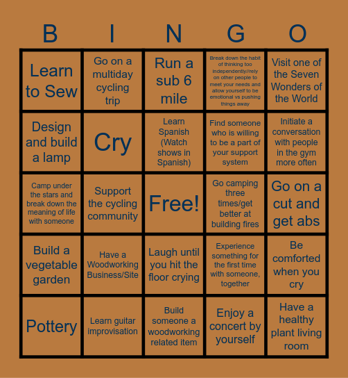 2025 Bingo Card