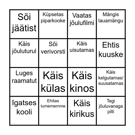 Leia keegi, kes ... Bingo Card