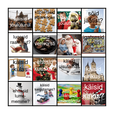 Kas sa ... Bingo Card